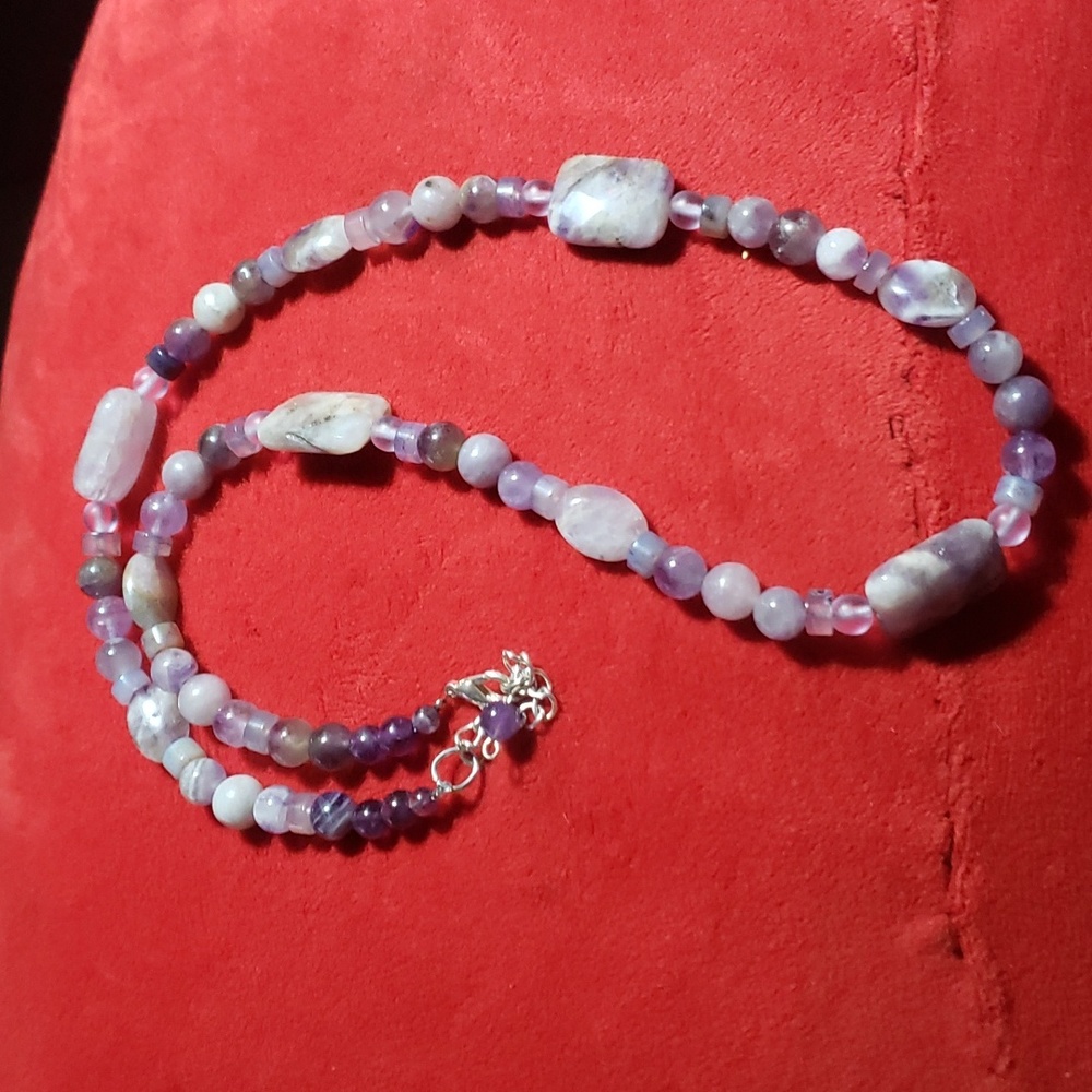 Amerthyst crystal necklace